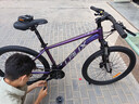 雷克斯LAUX哪吒200plus山地車(chē)成人學(xué)生代步通勤鋁合金24速純油碟 超啞幻紫（標準版） 24速 26英寸 曬單實(shí)拍圖