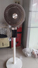 創(chuàng)維【全屋驅(qū)蚊】空氣循環(huán)扇家用電風扇落地扇2025新款大風量語音遙控輕音節(jié)能臥室小風扇Q522 白咖色 曬單實拍圖