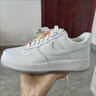耐克（NIKE）官方空軍一號女子板鞋夏新款運動鞋 AIR FORCE 1 IB8875 111白/白/白/冰川藍/柔黃/醒目橙 38 曬單實拍圖