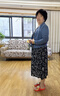 甘甘的世界2025秋季新款洋氣假兩件連衣裙甘夫人中年女士打底裙子 藍(lán)色 XL 適合115-125斤 曬單實(shí)拍圖
