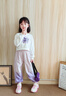 小豬彼特女童套裝春秋2025新款洋氣大童休閑衛(wèi)衣兩件套兒童運動服加絨秋裝 16207粉紫 150 cm 曬單實拍圖