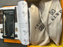 KLWP正品皮鞋男秋季新款男鞋真皮百搭休閑鞋男潮流厚底牛皮板鞋子男 黑色四季 【正品男鞋】 41 (255mm) 曬單實(shí)拍圖