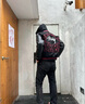 凱普蒂春秋高街Vibe風(fēng)字母刺繡棒球服男女同款美式皮袖拼接百搭夾克外套 黑色 L 曬單實拍圖
