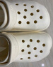 名創(chuàng)優(yōu)品（MINISO）洞洞鞋男女夏季外穿沙灘涼鞋防滑厚底踩屎感包頭涼拖鞋白色40-41 曬單實拍圖