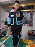 G.DUCKKIDS童裝男童秋裝套裝兒童衣服男大童外套褲子三件套男孩春秋冬季運(yùn)動(dòng) B字黑色兩件套【春秋款】 140 尺碼9~10歲【130-140cm】 曬單實(shí)拍圖