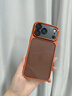 金恒適用蘋果17promax手機殼新款金屬鏡頭全包防摔保護套iphone17pro超薄半透輕奢高級感男air簡約女款 【橙色】金屬鏡頭-自帶拍照按鍵 iPhone 17 Pro Max 曬單實拍圖