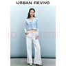 UR2025春季新款女裝法式荷葉邊系帶V領(lǐng)長(zhǎng)袖T恤UYY450018 曬單實(shí)拍圖