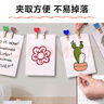 得?。╞efon）夾子彩色木夾子照片夾子照片墻麻繩掛繩木質(zhì)夾子教室幼兒園裝飾 愛(ài)心木夾(50個(gè)裝)0932 曬單實(shí)拍圖