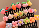 格蒙兒童可愛(ài)碎發(fā)神器發(fā)梳女童劉海發(fā)夾小女孩前額后腦勺發(fā)卡寶寶插梳 曬單實(shí)拍圖