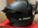 LS2情侶摩托車頭盔男女機(jī)車賽車四季全盔兒童盔防霧大尾翼802 啞黑 2XL(建議57-58頭圍) 曬單實(shí)拍圖