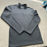 KOLON SPORT/可隆戶(hù)外抓絨衣 男士保暖POLARTEC半拉鏈長(cháng)袖T恤 LHZT5WN125-BK 黑色 M 170/92A 曬單實(shí)拍圖