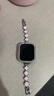 腕美主義適用蘋(píng)果手表s10 保護殼apple  watch手表 鑲鉆半包殼applewatchs11表帶7女夏季SE防摔6創(chuàng  )意10高級 透明單排鉆【PC半包鏤空硬 適用：iwatch 【41mm】7- 曬單實(shí)拍圖