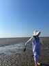 熊火女士下水褲趕海裝備大人水褲下半身涉水服全身防水雨褲帶雨鞋連體 女款紫色下水褲【3D修身】 37碼 曬單實(shí)拍圖
