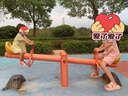巴厘小豬女童短袖連衣裙夏季薄款小女孩公主裙兒童國風(fēng)衣服夏 綠底小鴨 90 cm 曬單實(shí)拍圖