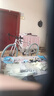 FOREKNOW馳睿雙碟剎變速死飛自行車(chē)男女成人學(xué)生款彎把實(shí)心胎公路跑車(chē)網(wǎng)紅單車(chē) 酷飛60刀24速白藍色 主圖款競速彎把 曬單實(shí)拍圖