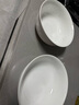 景德鎮（jdz）家用飯碗中式陶瓷碗高溫白瓷沙拉碗搬家禮物米飯碗餐具中秋節禮物 玉牡丹大號湯碗單個(gè) 曬單實(shí)拍圖