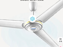 艾美特（AIRMATE）吊扇電風扇家用客廳1.2米48吋樓頂扇大風力吸頂電風扇工業(yè)工廠宿舍銅芯電機風扇 帶調速器 FZ4813 曬單實拍圖