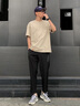 啄木鳥褲子男2025新款休閑褲男運動春夏季寬松直筒彈力速干男士冰絲長褲 801YH黑色+801YH深灰（兩件裝） XL 【120-140斤】 曬單實拍圖