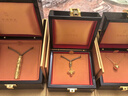 老鋪黃金古法手工足金項(xiàng)鏈·六字真言金珠鎖骨鏈 金重約7.8g 曬單實(shí)拍圖