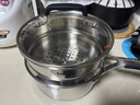 特福（Tefal）加厚316L不銹鋼奶鍋寶寶嬰兒輔食鍋 帶蒸籠小湯鍋煮面熱奶鍋煮奶 18cm 曬單實(shí)拍圖