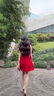 GARNUO紅色無(wú)袖背心連衣裙女夏日絕美法式訂婚禮服收腰掐腰小紅裙子短裙 紅色 S 【80-100斤】 曬單實(shí)拍圖