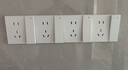 西門子（SIEMENS）開關(guān)插座面板 五孔強(qiáng)電86型墻壁電源 啞光奶油風(fēng) 皓彩系列米絨白 斜五孔5只裝 清單專用 曬單實(shí)拍圖