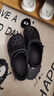 名創(chuàng  )優(yōu)品（MINISO）洞洞鞋男女夏季外穿沙灘涼鞋防滑厚底踩屎感包頭涼拖鞋骨白42-43 曬單實(shí)拍圖