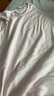 三槍A類(lèi)舒膚棉羅紋純棉全棉女童男童兒童學(xué)生圓領(lǐng)打底背心 曬單實(shí)拍圖
