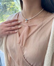 迪后（Dirholl）強(qiáng)光珍珠海藍(lán)寶項(xiàng)鏈女鎖骨鏈輕奢年輕七夕情人節(jié)禮物送女友老婆 強(qiáng)光珍珠項(xiàng)鏈【順豐極速達(dá)】 曬單實(shí)拍圖