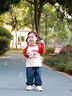 幼歌（YOUGE）嬰幼兒秋季新款柔軟舒適寬松打底衫親膚可愛長(zhǎng)袖T恤潮 紅色 90 cm 曬單實(shí)拍圖