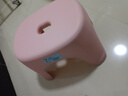椅子奶油風(fēng)家用小凳子加厚塑料凳可疊放耐用兒童凳學(xué)生寢室矮凳 櫻花粉1個(gè) 曬單實(shí)拍圖