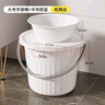 bdo加厚塑料臉盆水桶帶蓋3件套提水桶洗澡桶洗衣桶泡腳桶學(xué)生宿舍14L 曬單實(shí)拍圖