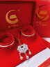 中國黃金（CHINA GOLD）嬰兒銀手鐲一對寶寶銀鐲子長(cháng)命鎖足銀999套裝滿(mǎn)月見(jiàn)面禮周歲禮物 【足銀999】古法平安喜樂(lè )套裝 曬單實(shí)拍圖