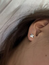 唯一（Winy）999純銀耳釘送老婆媽媽生日禮物女生輕奢小眾高級(jí)感感耳環(huán)飾 曬單實(shí)拍圖