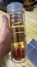富光 男女士雙層玻璃杯 水杯 支持團購定制 304杯子泡茶杯400ML黑 曬單實(shí)拍圖