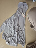 名創(chuàng)優(yōu)品（MINISO）防曬衣男夏季戶外遮陽大帽檐upf100+冰絲涼感皮膚衣服 淺灰 XL 曬單實(shí)拍圖