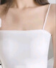 卡拉美拉冰絲吊帶內(nèi)衣女薄款顯小聚攏美背心一體裹胸防走光文胸 白色 均碼 曬單實(shí)拍圖