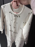 babylove嬰兒連體衣春秋季加厚哈衣爬服男女寶寶簡(jiǎn)約保暖衣服雪林松語(yǔ) 雪林松語(yǔ) 90cm 曬單實(shí)拍圖