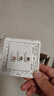 國際電工開(kāi)關(guān)插座面板86型暗裝白色陶瓷芯墻壁二三插五孔USB電源插座 錯位五孔（陶瓷芯） 曬單實(shí)拍圖