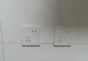 正泰（CHNT）開(kāi)關(guān)插座 一位電腦打線(xiàn)型六類(lèi)插座 暗裝網(wǎng)線(xiàn)面板 6C奶油白 曬單實(shí)拍圖