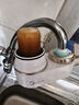 美的（Midea）凈水器水龍頭過(guò)濾器家用自來(lái)水過(guò)濾器凈水器直飲廚房衛生間通用除余氯除水垢雙出水可清洗濾芯 微氣泡一機4芯【12級去除農殘】 曬單實(shí)拍圖