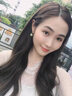 QPQK復(fù)古和田玉耳夾女士耳環(huán)無耳洞新款耳飾高級(jí)感翡翠耳墜送媽媽禮物 金青玉耳夾 10mm 曬單實(shí)拍圖