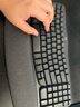 羅技（Logitech）Wave Keys人體工學(xué)鍵盤 無線藍牙鍵盤辦公平板ipad鍵盤Mac筆記本薄膜鍵盤 家用雙模帶掌托傾角支架 Wave Keys黑色(帶Bolt接收器) 曬單實拍圖