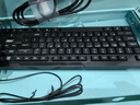 AOC KM160鍵盤鼠標(biāo)套裝 有線鍵鼠套裝 全尺寸商務(wù)辦公 防潑濺 筆記本電腦鍵盤 黑色 曬單實(shí)拍圖