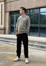 羅蒙男士衛(wèi)衣春秋季款2025季冬新款加絨加厚套頭圓領(lǐng)長袖衣服男休閑運(yùn) 83029綠色    常規(guī) M (100-125斤) 曬單實拍圖