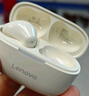 聯(lián)想（lenovo）真無線藍(lán)牙耳機(jī) 半入耳式耳機(jī) 音樂運(yùn)動(dòng)游戲耳機(jī)藍(lán)牙5.4 適用蘋果華為小米手機(jī) EA110月巖白 曬單實(shí)拍圖