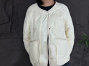 雪中飛小香風(fēng)羽絨服女士輕薄短款2025新款休閑V領(lǐng)內(nèi)膽寬松時(shí)尚秋冬外套 米白 S 155/80A 110斤以下 曬單實(shí)拍圖