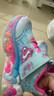 Skechers斯凱奇兒童寶寶閃燈鞋春秋新款女寶亮燈休閑鞋小童運動(dòng)鞋302696N 淺藍色/多彩色/LBMT 25 曬單實(shí)拍圖