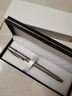 得力（deli） S82金屬筆桿重手感0.5水筆簽字筆碳素高檔男女士中性筆公司禮品筆免費定制logo 金屬銀外殼+高檔禮盒 曬單實(shí)拍圖