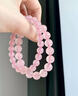 亞梵尼天然馬粉晶馬達加斯加粉水晶手鏈招桃花送女友送老婆生日禮物  【收藏級】天然粉晶-果凍粉8mm 曬單實(shí)拍圖